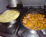Foto del paso 2 de la receta: Pastas al horno con jamón y pollo