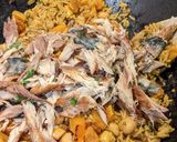 A picture of step 8 of Not-so-classic kedgeree w/ roast squash.