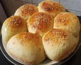 A picture of step 1 of Dinner rolls.