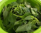 A picture of step 1 of Green Amaranth Leaves Kadhi.