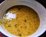 A picture of step 1 of Maharashtrian Tur Dal Amti.