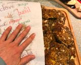 A picture of step 5 of Zucchini Eggplant No Ham Parmesan.