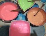 Foto langkah ke 5 dari resep Rainbow cake kukus.