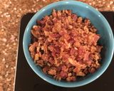A picture of step 4 of Ham Bacon Cheddar Egg Salad.