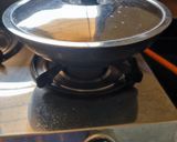 A picture of step 8 of Chattisgarh special Dubaki kadi.