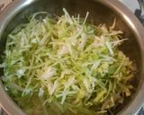 A picture of step 1 of Cabbage and coriander leaves pokoda.