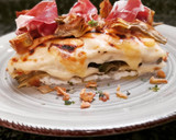 Foto del paso 8 de la receta: Lasaña de bacalao y alcachofas con jamón