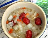 Hình bước làm 5 của món Chè Lê Nấm Tuyết