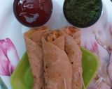 वेजिटेबल फ्रेंकी (Vegetable Frankie recipe in Hindi) रेसिपी चरण 8 फोटो