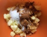 A picture of step 1 of Eggless Apple muffins.