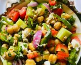 A picture of step 3 of Mediterranean chick peas Salad.