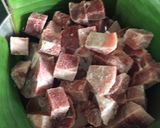 A picture of step 1 of Cochinita Pibil.
