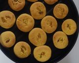 A picture of step 7 of Nankhatai.