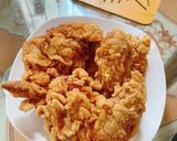 Hình bước làm 5 của món Cánh gà/đùi gà chiên bột phồng như KFC