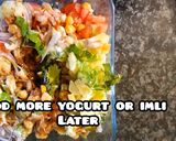 A picture of step 8 of Chana chat in crisp bowl.