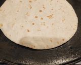 A picture of step 3 of Mexican Wrap Roll🌯.