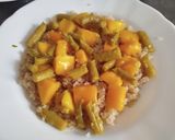 Foto del paso 5 de la receta: Quinoa con salmón, espárragos y mango