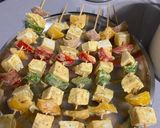 A picture of step 3 of Paneer tikka.