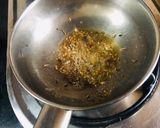 A picture of step 4 of Tuvar dal.
