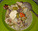 Foto langkah ke 6 dari resep Sayur lontong ati ampela kentang tahu pete.