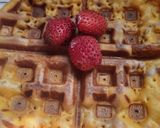 A picture of step 5 of Choco orange waffle cake.