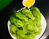 Hình bước làm 5 của món Búp cải bẹ chấm mắm trứng🥬🥚 (Cải Đông Dư)