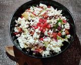 A picture of step 5 of Brown rice chana salad.