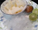 A picture of step 1 of Melon Juice.