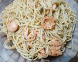 Foto langkah ke 8 dari resep Spaghetti Aglio Olio Sosis Simple.