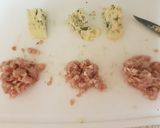 A picture of step 3 of My Mushrooms stuffed with Sausage meat and Blue Stilton cheese.