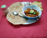 A picture of step 5 of Paneer masala.