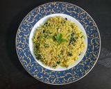 A picture of step 5 of Methi pulao.