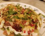 A picture of step 3 of Shev puri.