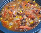 A picture of step 5 of Mexican Bean Soup.
