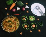 A picture of step 6 of Veg Chow Mein / Chinese Noodles.