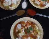 A picture of step 12 of Dahi Bhalla.