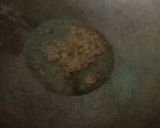 A picture of step 1 of Papad sabji.