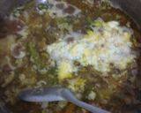 A picture of step 3 of Mutton chilli with gravy.