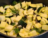 Une image de l'étape 2 de Gratin de pennes aux courgettes et Boursin.
