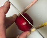 A picture of step 2 of Chrysanthemum Flower Turnip.