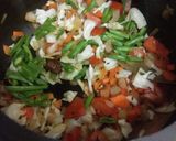 A picture of step 3 of Vegetable Pulao.