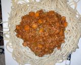 A picture of step 8 of Spaghetti Bolognese.