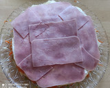 Foto del paso 5 de la receta: Torre de panqueques con jamón, queso y verduras