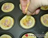Αυγά με τυρί και μπέικον σε ζύμη φωτογραφία βήματος 16