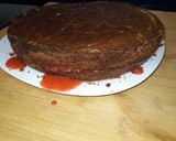 Foto del paso 11 de la receta Bizcocho tradicional con fresas y chocolate (San Valentín)
