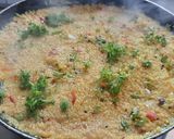 A picture of step 5 of Dalia upma (lapsi upma).