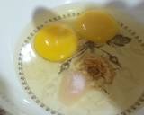 Omellte coated dinner roll recipe step 2 photo