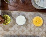 A picture of step 2 of Tricolor Karba (Jodhpur Style).