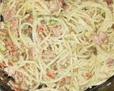Foto del paso 5 de la receta: Pastas carbonara con vegetales