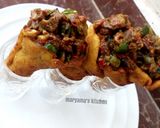 A picture of step 14 of Plantain stuffed cones.